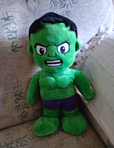 Marvel hulk talking plush - marvel, soft